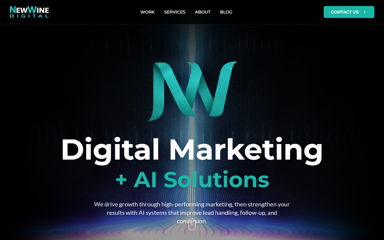 New Wine Digital website