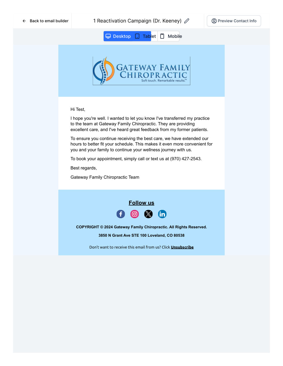 Email campaign sample 15