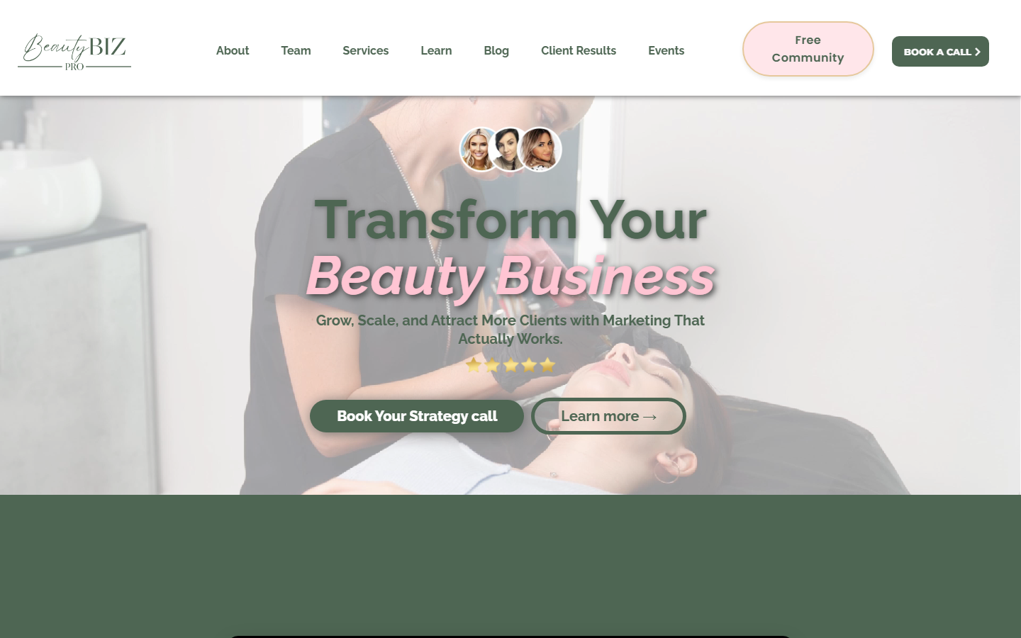 Beauty Biz Pro website